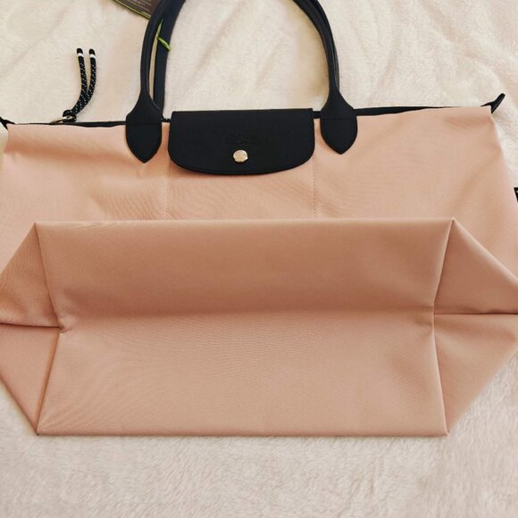 New Longchamp Le Pliage Energy L Tote Bag Beige Light Pink - Picture 8 of 11